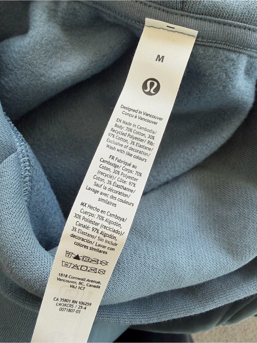 Lululemon Steady State Oversized Hoodie Steel Blue Size Medium M NWT New - Picture 7 of 11